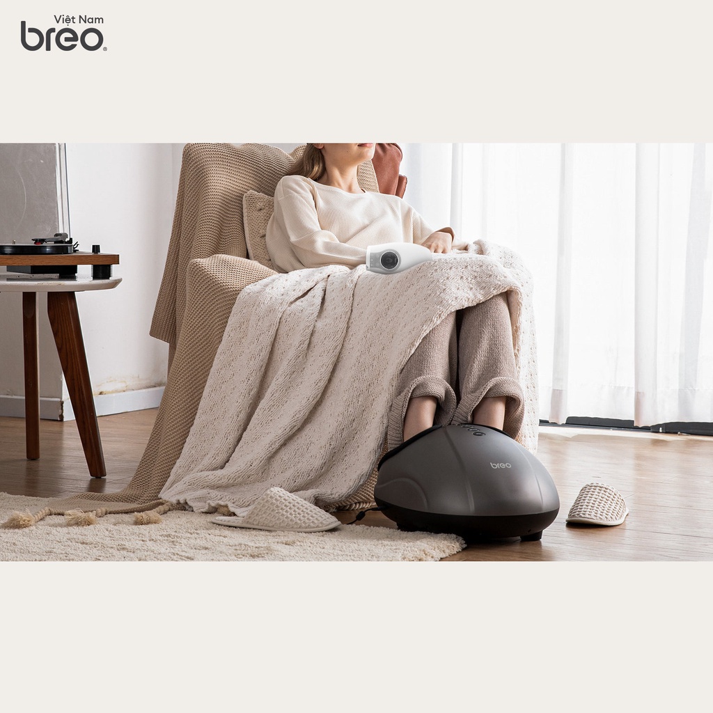 Combo máy Massage BREO chân FM D191 và tay WOWO S | Tăng cường lưu thông máu | Giảm đau nhức hiệu quả | Bảo Hành 12Tháng