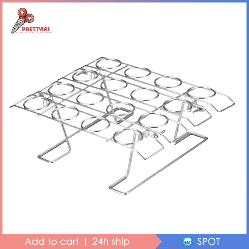 1 Giá Đỡ Trưng Bày Bánh Cupcake / Kem Hình Nón 16 Ngăn Có Thể Tái Sử Dụng Cho Đi Dã Ngoại