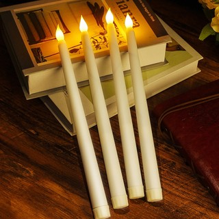 3 đèn nến nhọn không ngọn lửa dài giáng sinh đèn led nến chạy bằng pin nhà thờ trang trí nhấp nháy đèn nến cho sự kiện