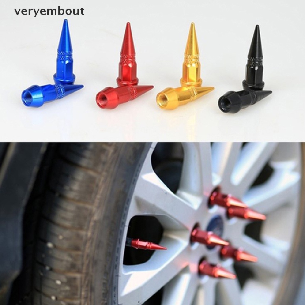 Bộ 4 Nắp Van Bánh Xe Hơi / Mô Tô Chống Bụi Tiện Dụng