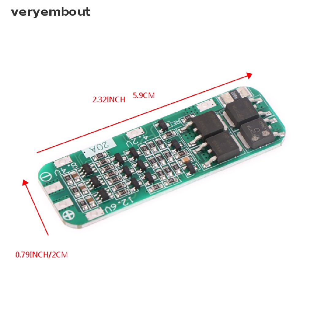 Bảng Mạch Sạc ut 3S 20A Li-ion Lithium 18650 PCB BMS Chất Lượng Cao