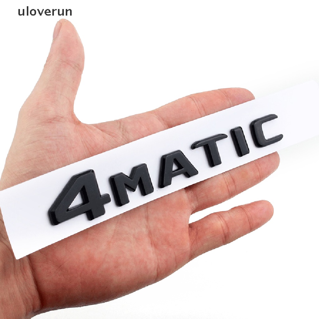 1 Bộ Miếng Dán 3D Bằng ABS In Logo Chữ Dùng Trang Trí Đuôi Xe Hơi 4MATIC