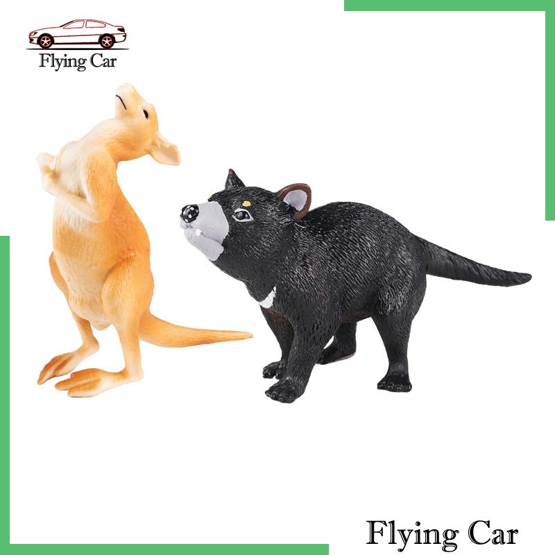 Set 2 Mô Hình Động Vật Mini Trang Trí Tiệc Cho Bé