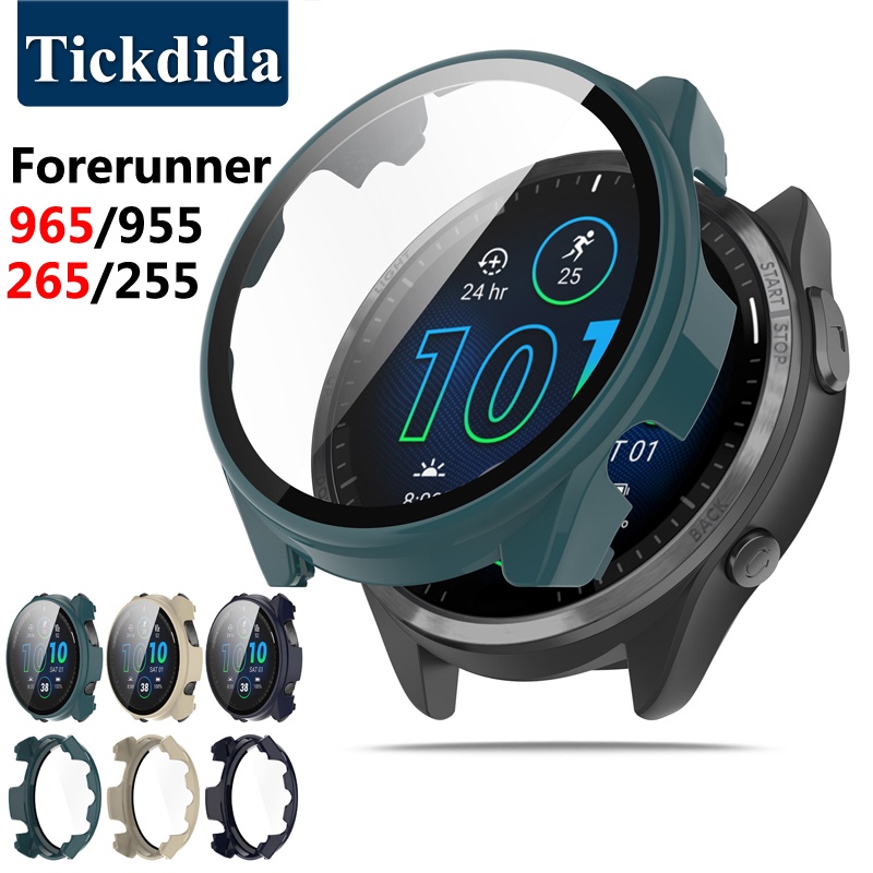 Ốp Máy Tính Bảng + Kính Cường Lực Bảo Vệ Toàn Diện Cho Garmin Forerunner 965 955 Forerunner 265s 255