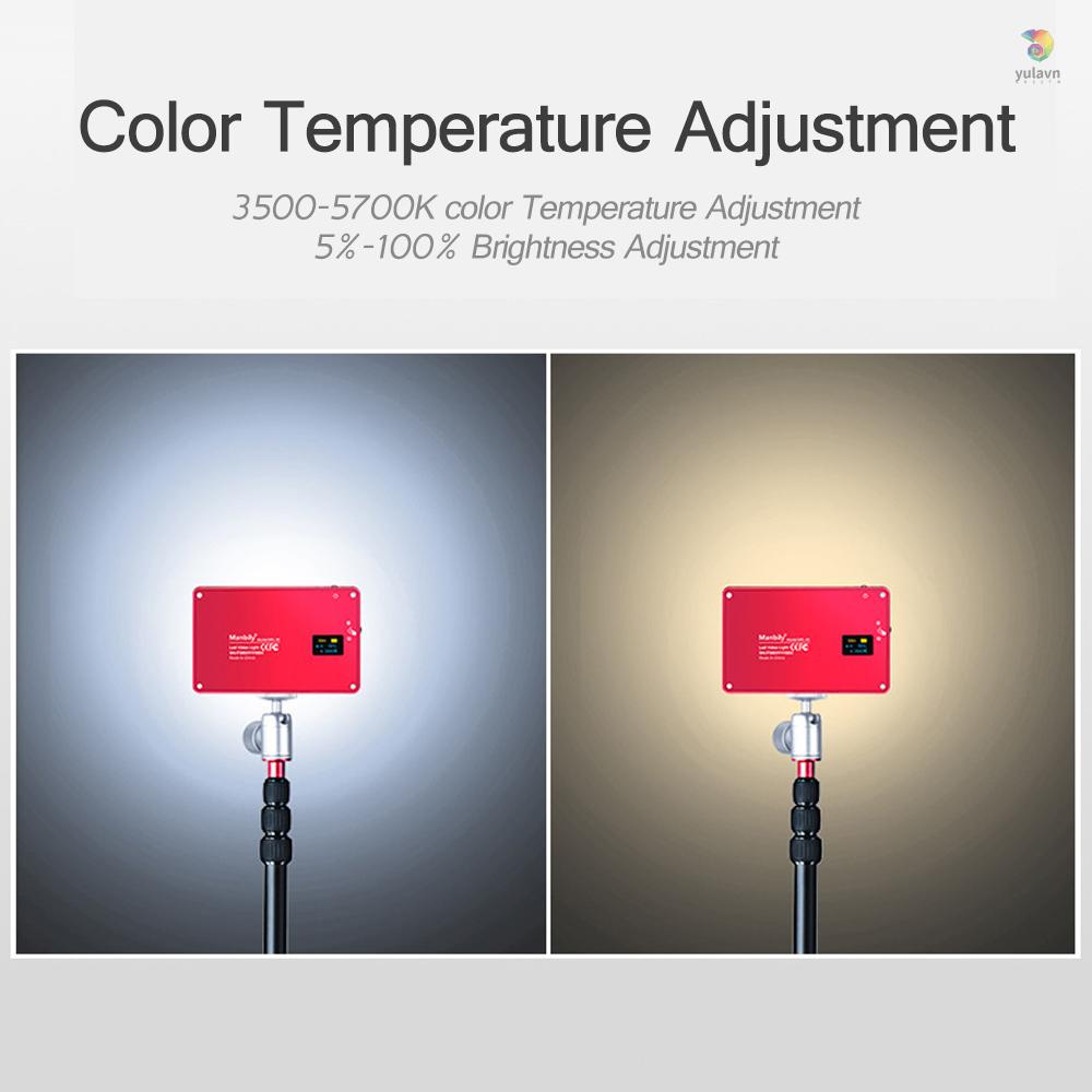 Đèn Từ Tính 8W Cổng USB Có Thể Điều Chỉnh Độ Sáng / Thay Đổi Màu Sắc Theo Nhiệt Độ Cho Máy Ảnh Manbily 8W