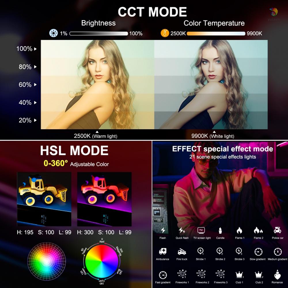 Đèn LED Ống Cầm Tay 300K-6500K 18K Chuyên Dụng Chất Lượng Cao