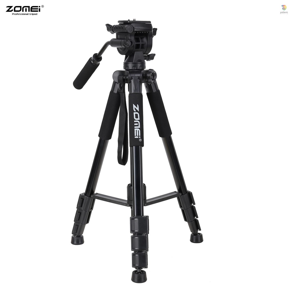 Gậy Ba Chân 4 Phần Mở Rộng ZOMEI Q310 Bằng Hợp Kim Nhôm Chuyên Nghiệp Cho Máy Ảnh DSLR ILDC Mũ Nồi Tải Trọng Lớn Chất Lượng Cao