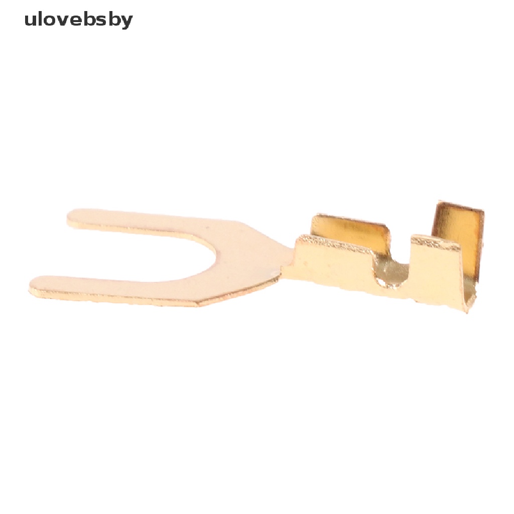 Set 100 Đầu Nối Dây Điện Mạ Vàng / Bạc Dành Cho Loa Xe Hơi