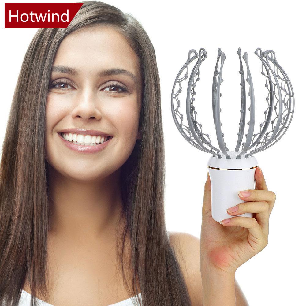 Máy Mát Xa Da Đầu 8 Móng Vuốt Bạch Tuộc Dùng Điện Giảm Căng Thẳng I8R6