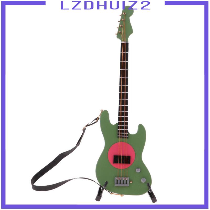 Mô Hình Đàn Guitar Điện Mini Bằng Gỗ 20cm Tỷ Lệ 1 / 6 #5
