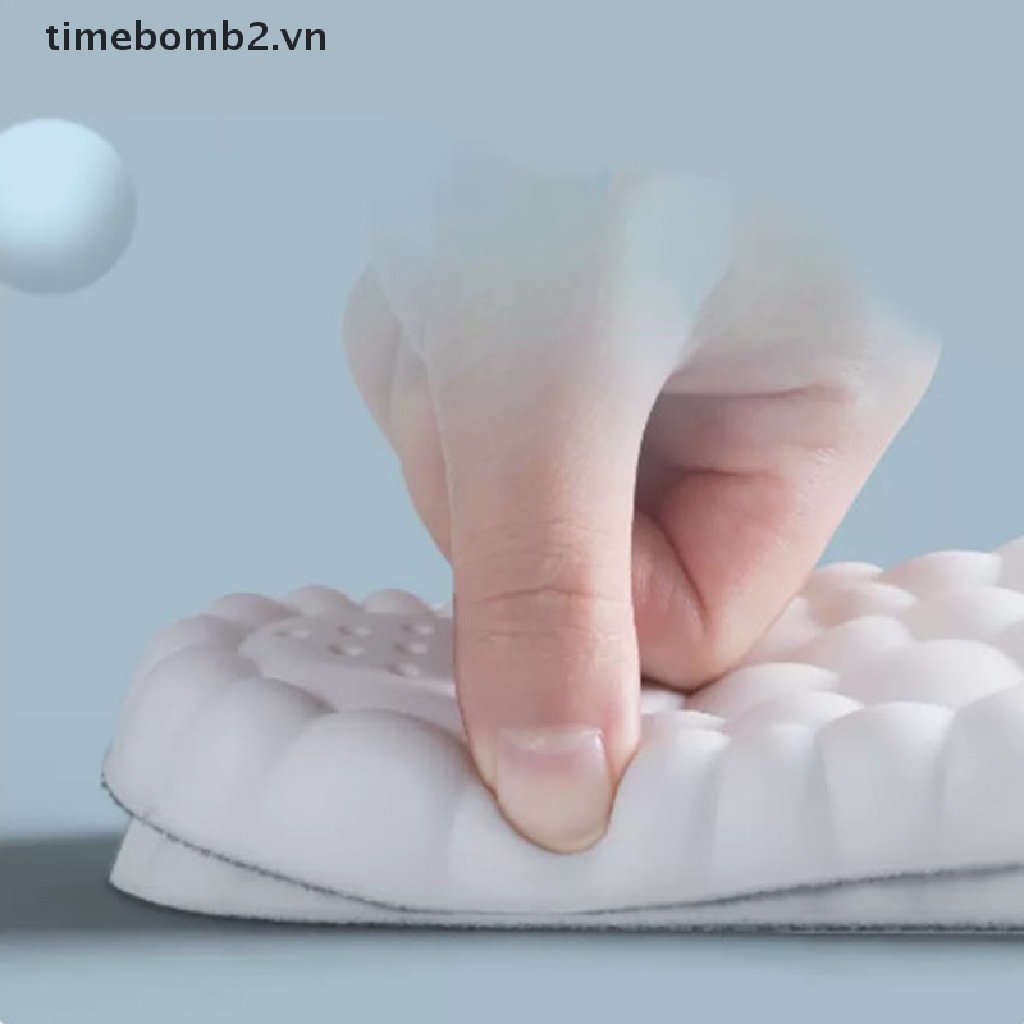 { # 1 Cặp Đế Lót Giày Thể Thao 4D Siêu Mềm Chất Lượng Cao