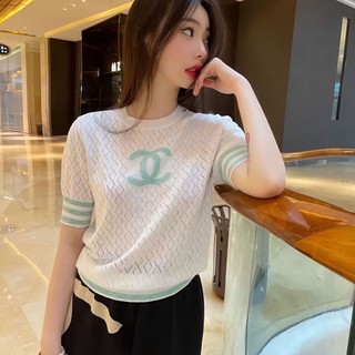 Bông Tai Họa Tiết Hoa Viền Sọc Rỗng Phong Cách Preppy Thời Trang Đường Phố Sang Trọng