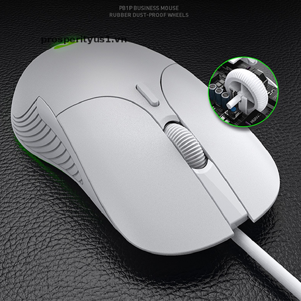 Chuột Chơi Game Chuyên Nghiệp prosperityus1 6 Nút Bấm 4800 DPI Có Đèn LED Và Phụ Kiện