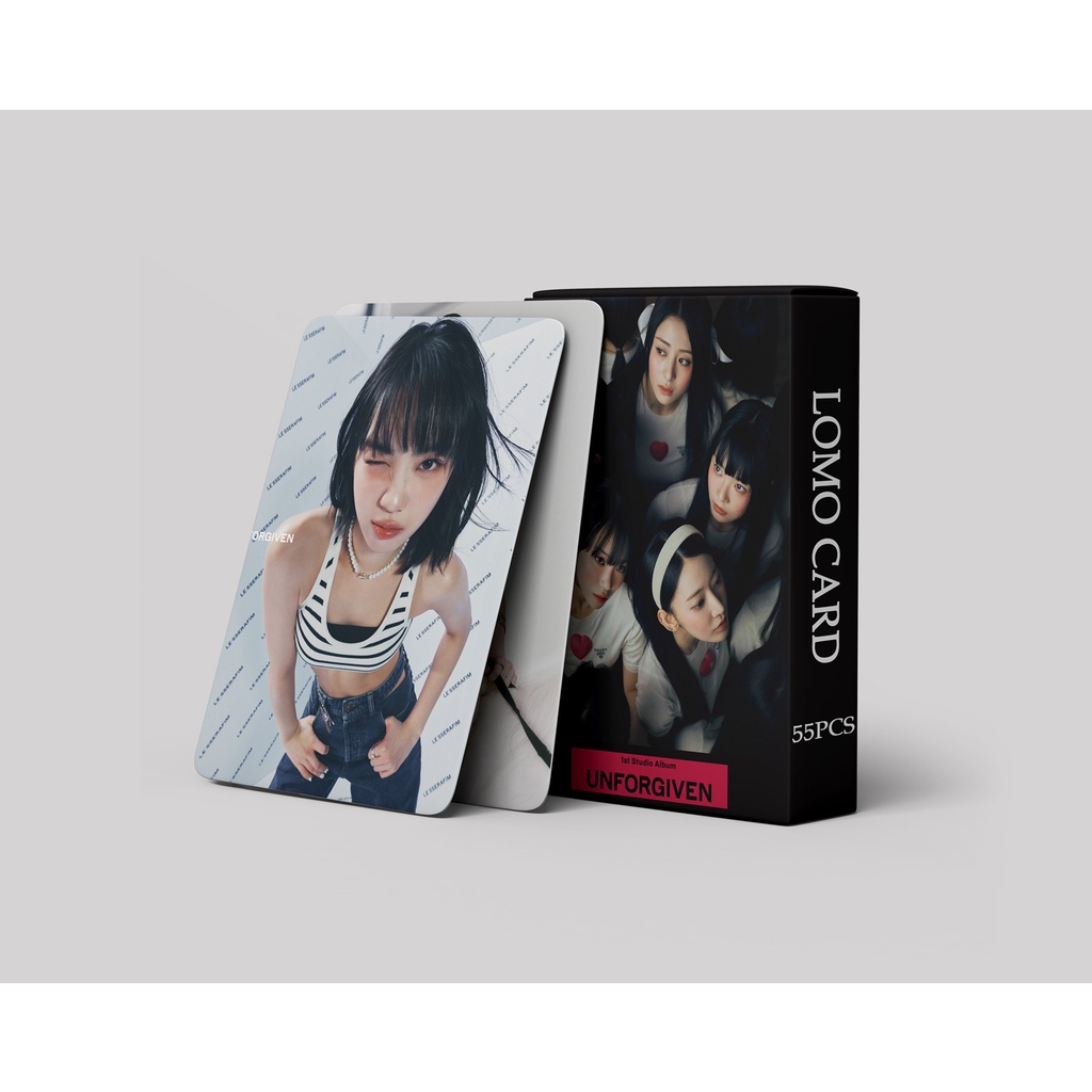 Kpop LE SSERAFIM Album UNFORGIVEN Photocard ANTIFRAGILE FEARLESS Lomo Card