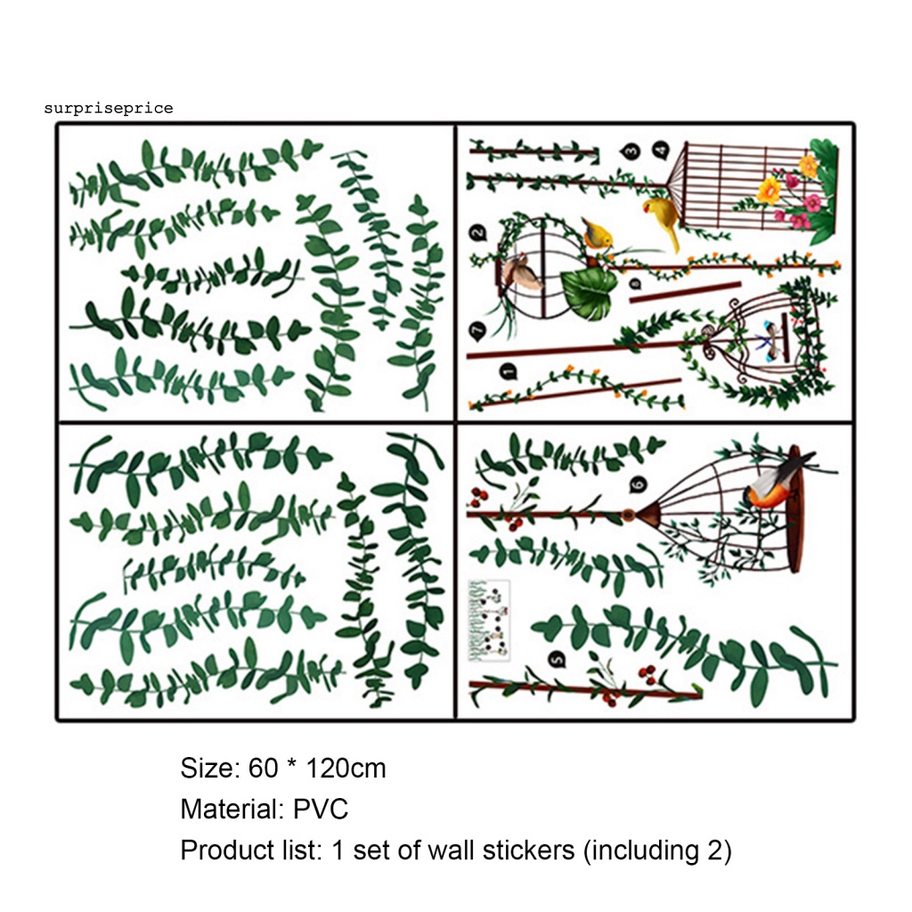 Set 4 Tấm Giấy Dán Tường Tự Dính Họa Tiết Hoạt Hình Trang Trí Nhà Cửa DIY