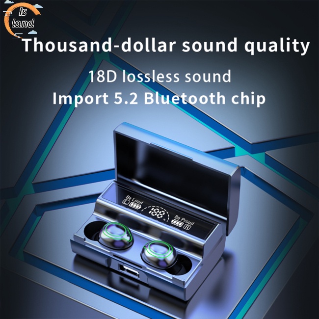 Tai Nghe Nhét Tai Không Dây Bluetooth Tws Mini Cảm Ứng Điều Khiển Đèn Md828