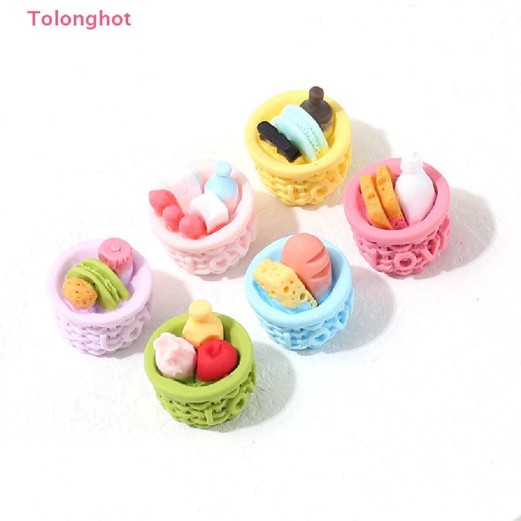 Mô Hình Giỏ Bánh Mì Đồ Chơi Trang Trí Nhà Búp Bê