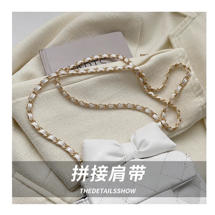 Túi Xách Đeo Vai Cỡ Nhỏ Phối Dây Xích Đính Nơ Thời Trang Xuân Hè 2023 Dành Cho Nữ