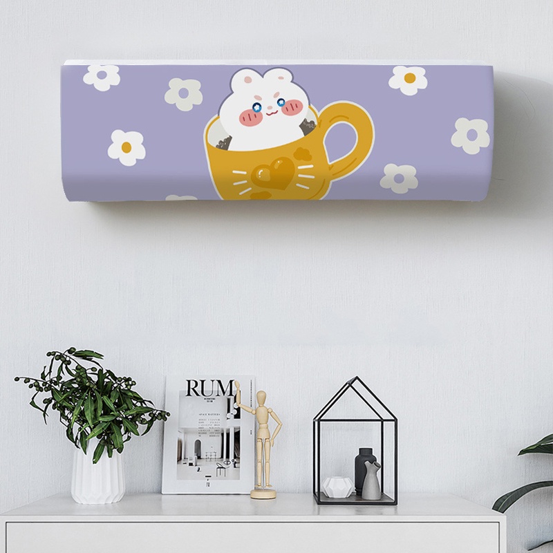 Tấm Phủ Máy Điều Hòa Chống Bụi Họa Tiết Hoạt Hình Trang Trí Nhà Cửa