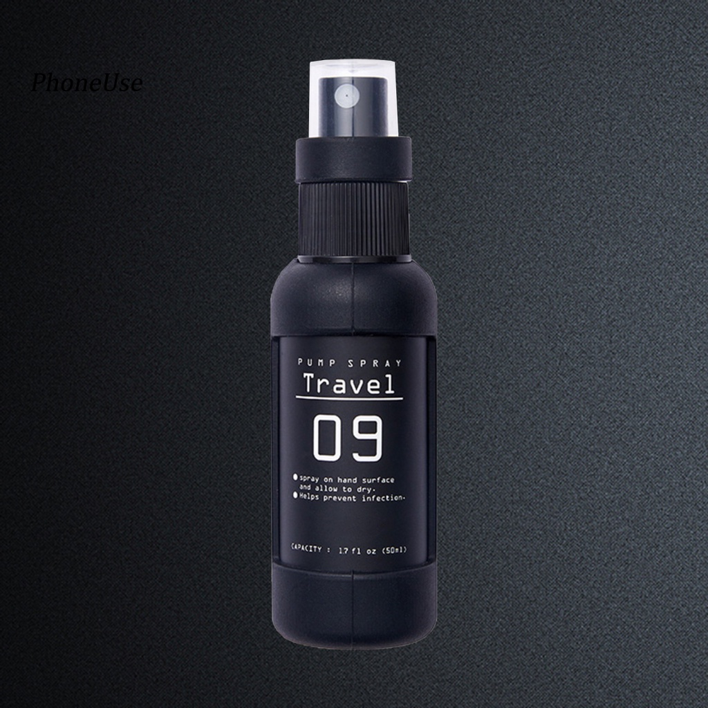 Bình Xịt 50ml Bằng PU Trong Suốt Chống Rò Rỉ Đa Năng Tiện Dụng Mang Theo Du Lịch Cắm Trại