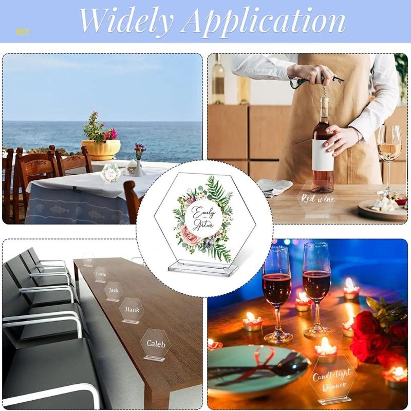 Bảng Số Để Bàn Có Ngăn Đựng Thẻ Dùng Cho Tiệc Cưới Diy