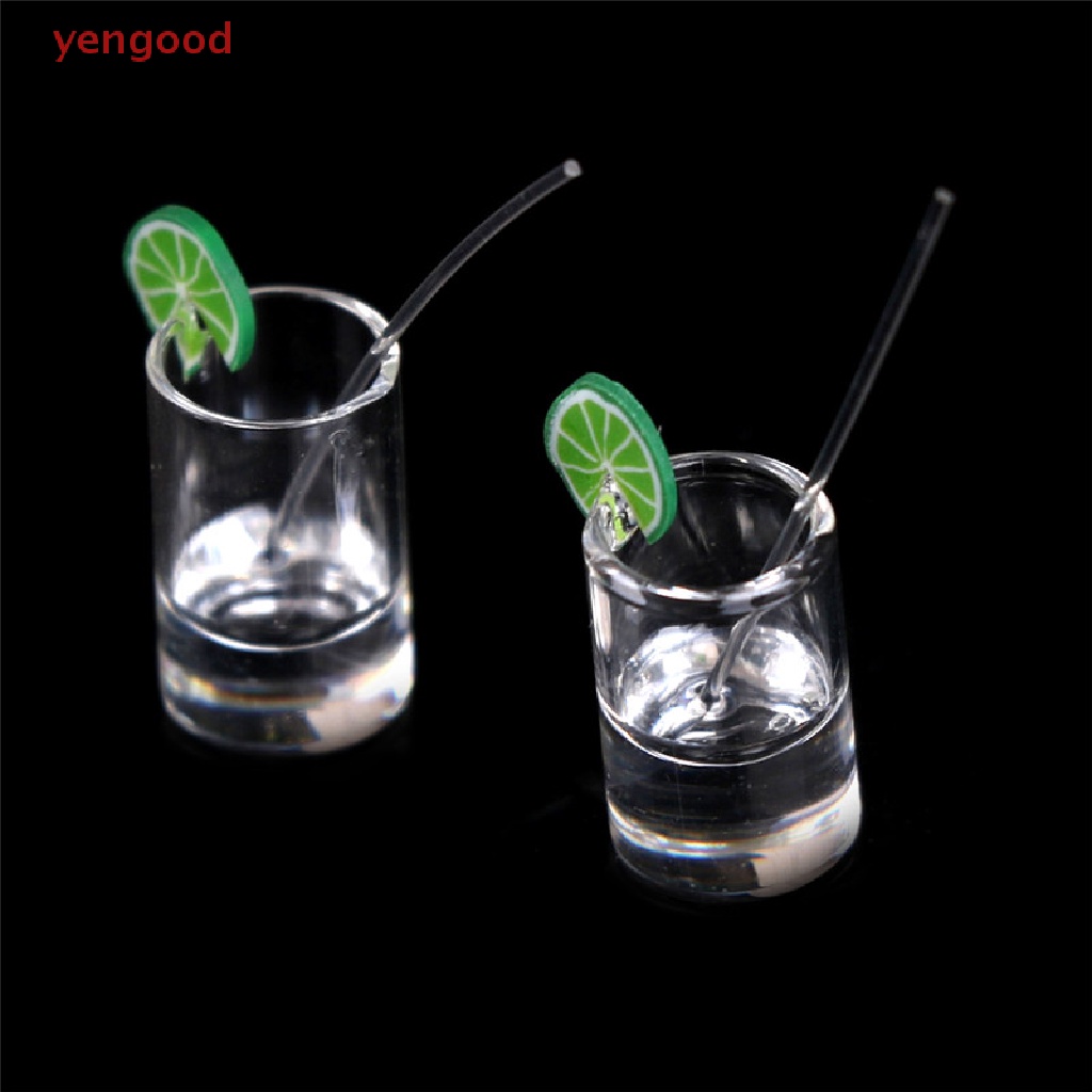 Set 2 Ly Nước Chanh Mini Tỉ Lệ 1: 12 Trang Trí Nhà Búp Bê