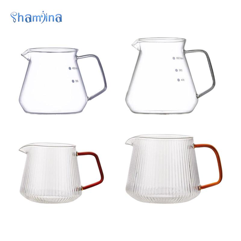 Shamjina Bình pha cà phê nồi thủy tinh Thiết bị pha cà phê Mỹ nhà pha cà phê Kính Bình Thủy Tinh Trong Suốt Đựng Cà Phê Du Lịch Tiện Dụng