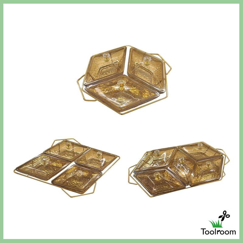 Đĩa Thủy Tinh Đựng Thức Ăn Vặt Thiết Kế Đơn Giản Trang Trí Phòng Khách