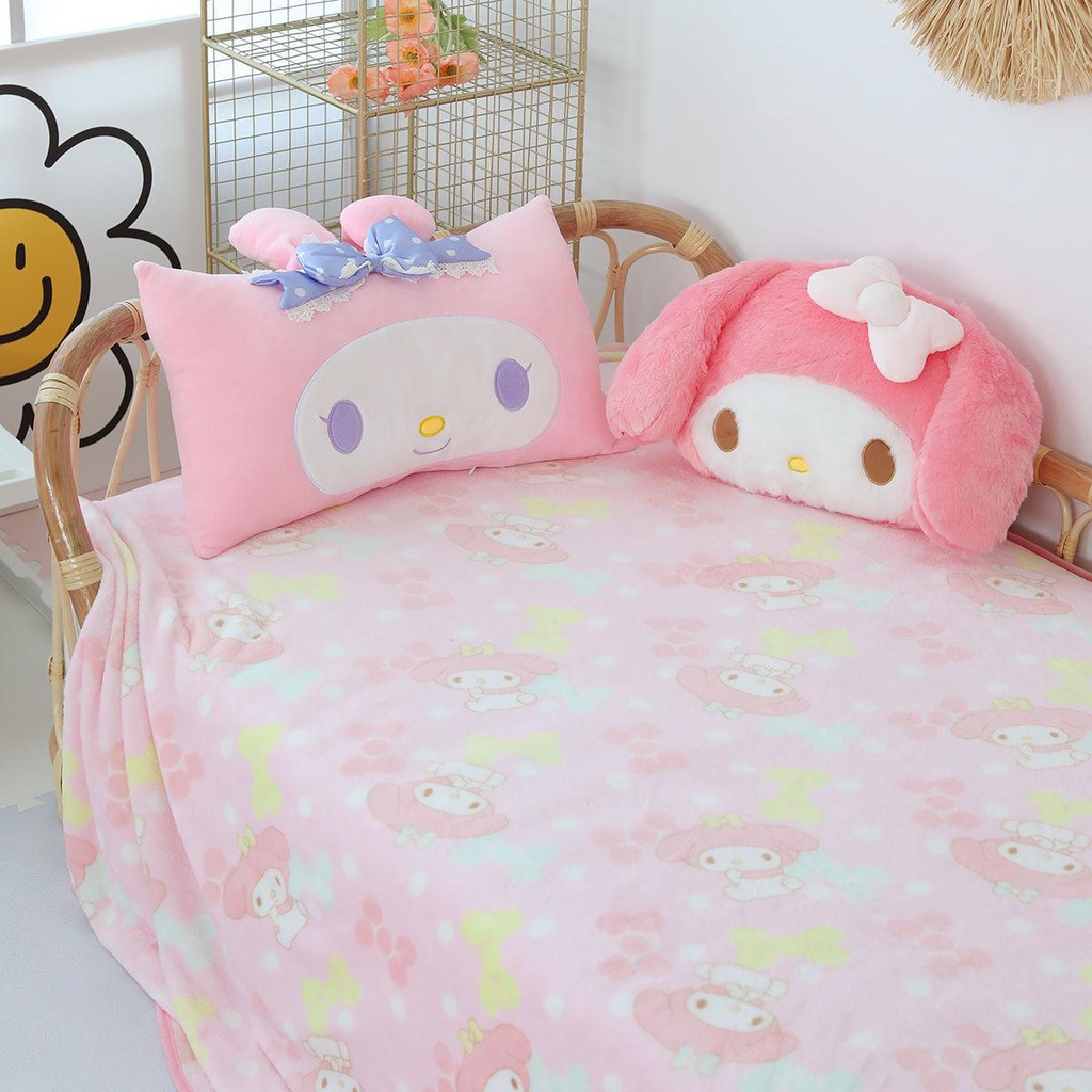 Gối Ôm Hai Trong Một Hình Melody Thắt Nơ Dùng Làm Quà Tặng Ký Túc Xá / Ghế sofa / Xe