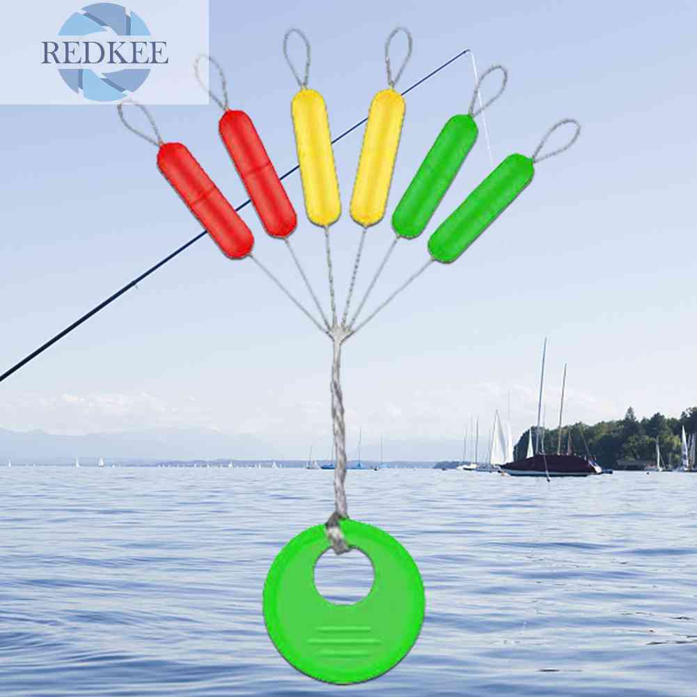 Set 10 / 60 Nút Chặn Dây Câu Hình Trụ Nhiều Màu Sắc