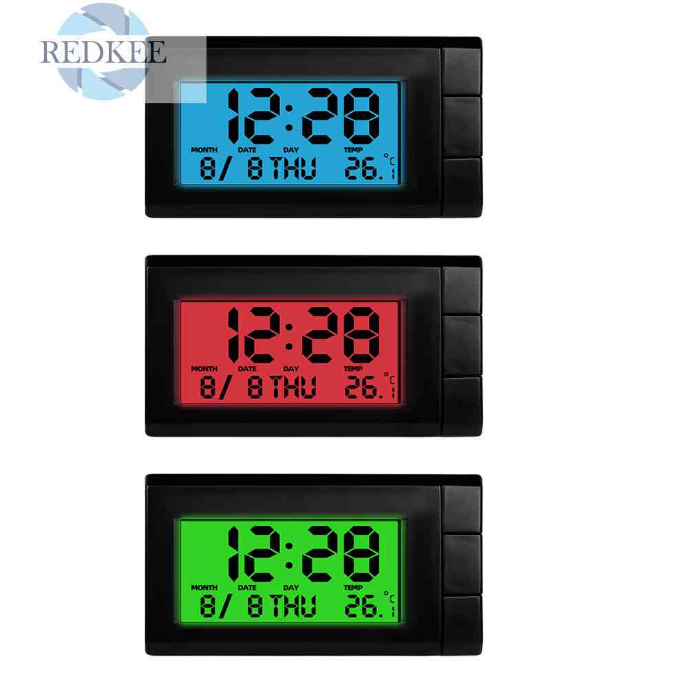 Đồng Hồ Kỹ Thuật Số Tự Động 2 Trong 1 Cho Xe Hơi