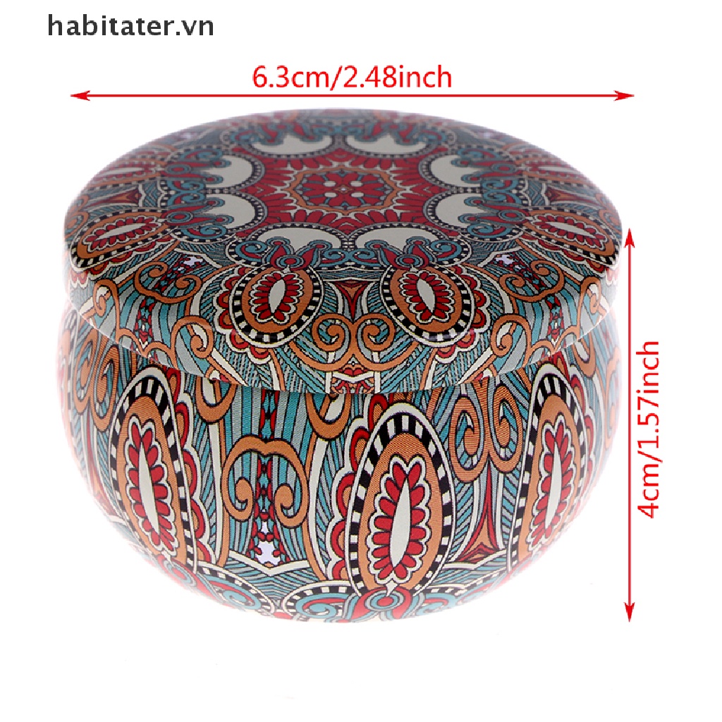 1 Hộp Đựng Kẹo Rỗng Bằng Thiếc Tự Nhiên Trang Trí Nhà Cửa