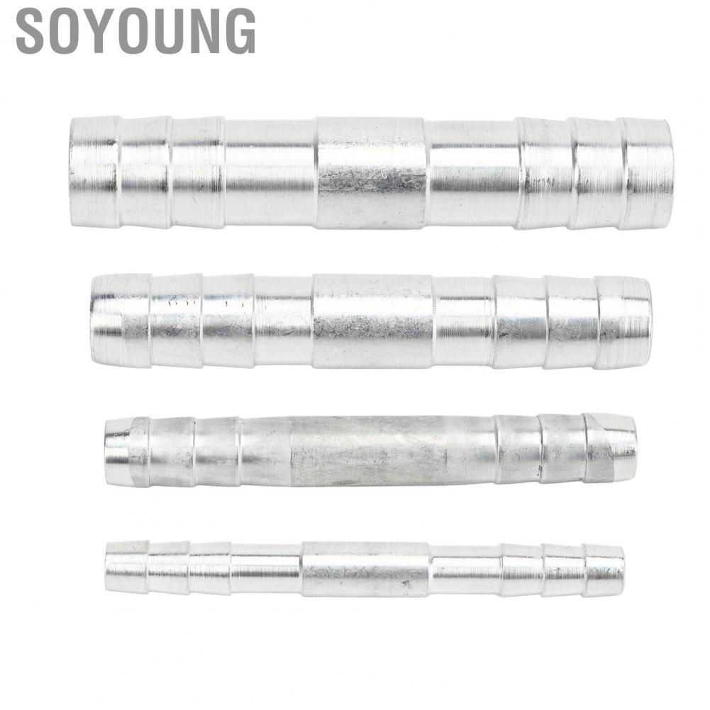 Soyoung Refrigerant Hose Barb Connector Aluminum Air Conditioning Fitting for Cars Trucks