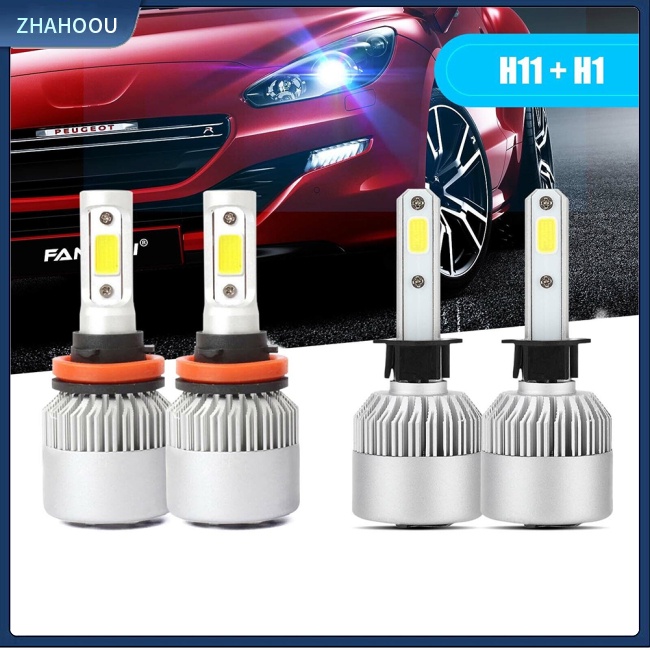 ☃Nhà Cửa☃ Bộ 4 Bóng Đèn Pha Led H1 H11 6000k-6500k Tương Thích Với Ford Focus 2012-2017