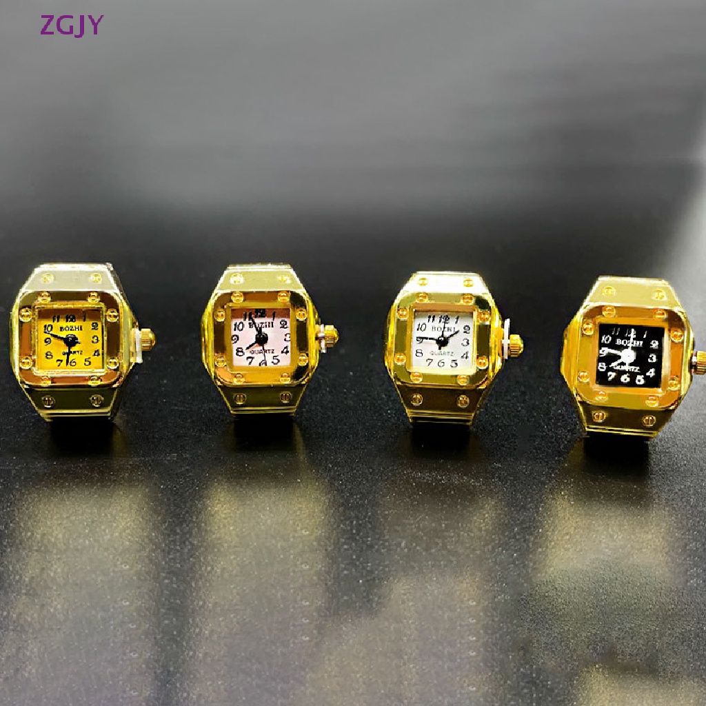 Nhẫn Đồng Hồ Co Giãn Phong Cách Punk Hip hop Cá Tính Cho Cặp Đôi Mới