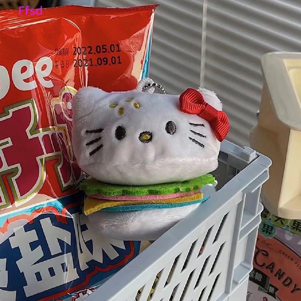 {Ffsd} Móc Khóa Hình Chú Mèo Nhồi Bông Dễ Thương Dành Cho Bé Gái