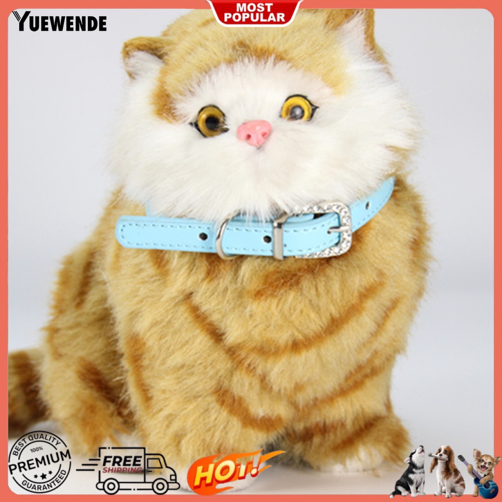 Vòng Cổ Giả Da Màu Trơn Dắt Thú Cưng Đi Dạo Màu Sắc