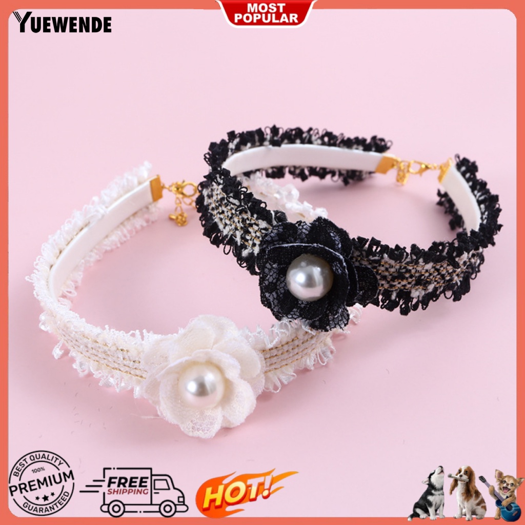 Vòng Cổ Gắn Chuông Và Ngọc Trai Giả Cho Thú Cưng