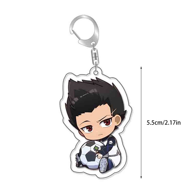 Mặt Móc Chìa Khóa Bằng acrylic Hình Anime Isagi Yoichi Chigiri Hyoma Cho Trang Trí I96O