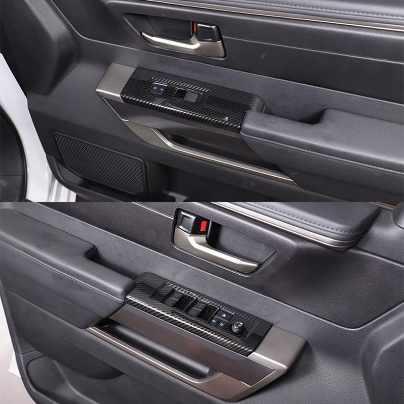 Khung Gắn Tay Vịn Cửa Sổ Xe Hơi Bằng Sợi Carbon Cho Toyota Tacoma 2022 2023 LHD