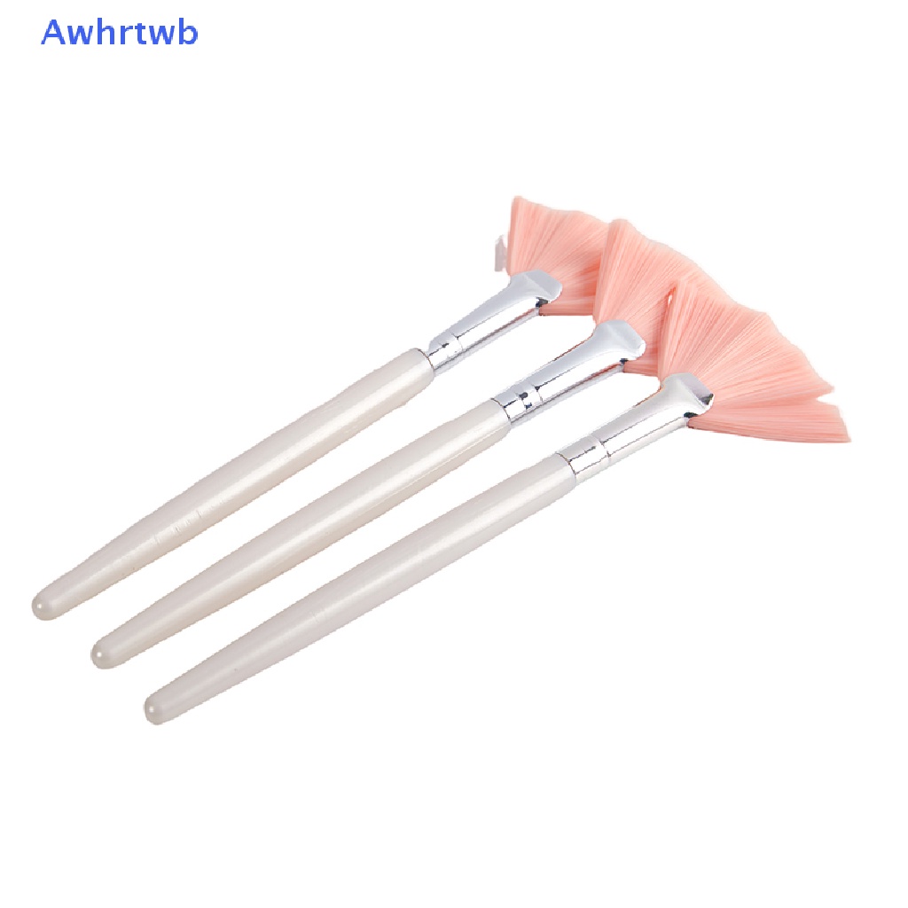 Set 3 Cọ Đắp Mặt Nạ Chăm Sóc Da Với Tay Cầm Nhựa Trong Suốt Mới