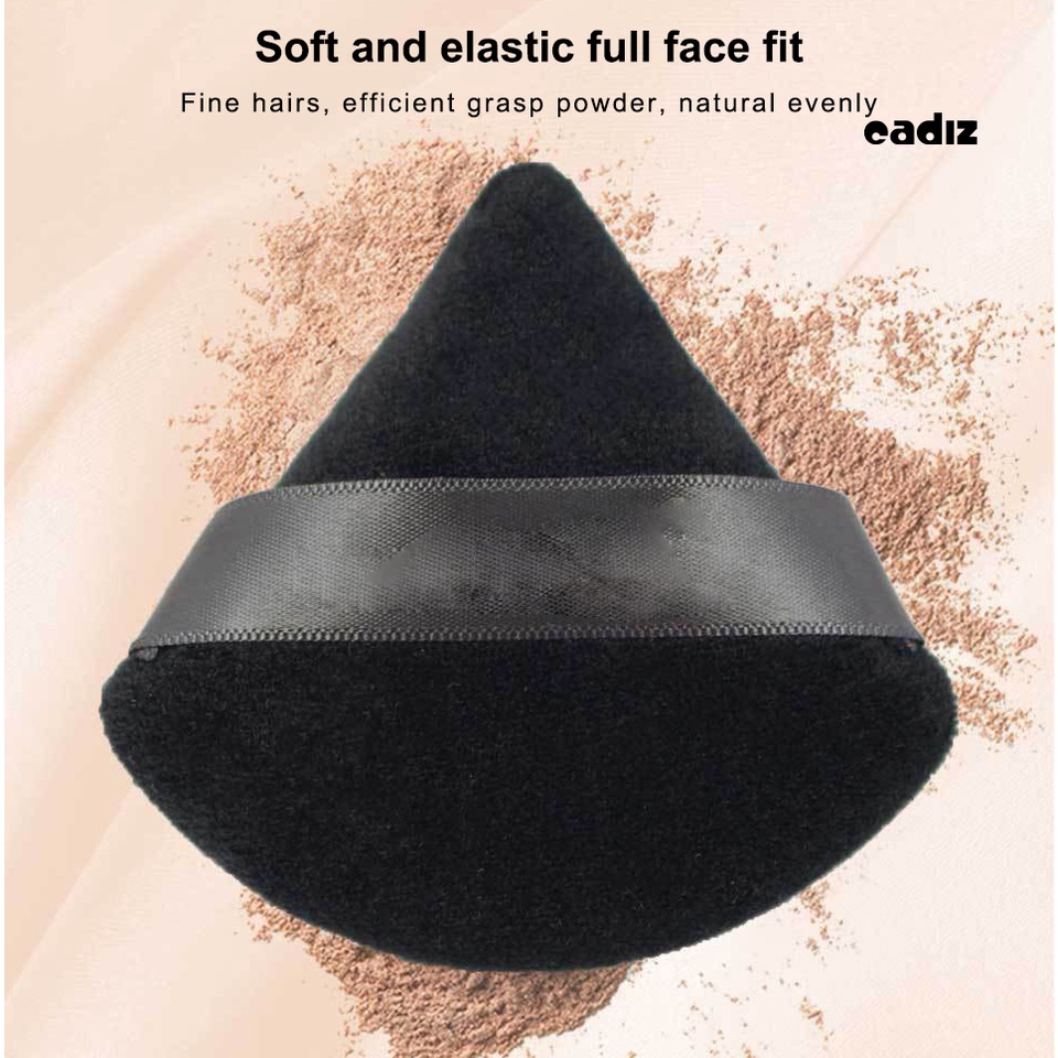 Bông Mút Trang Điểm Hình Tam Giác Bằng Cotton Mềm Mại Tiện Dụng