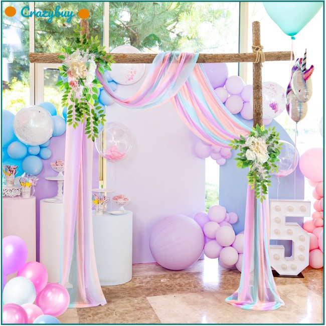 Cr Vải Phông Nền Đám Cưới Màu Tương Phản (2ft)