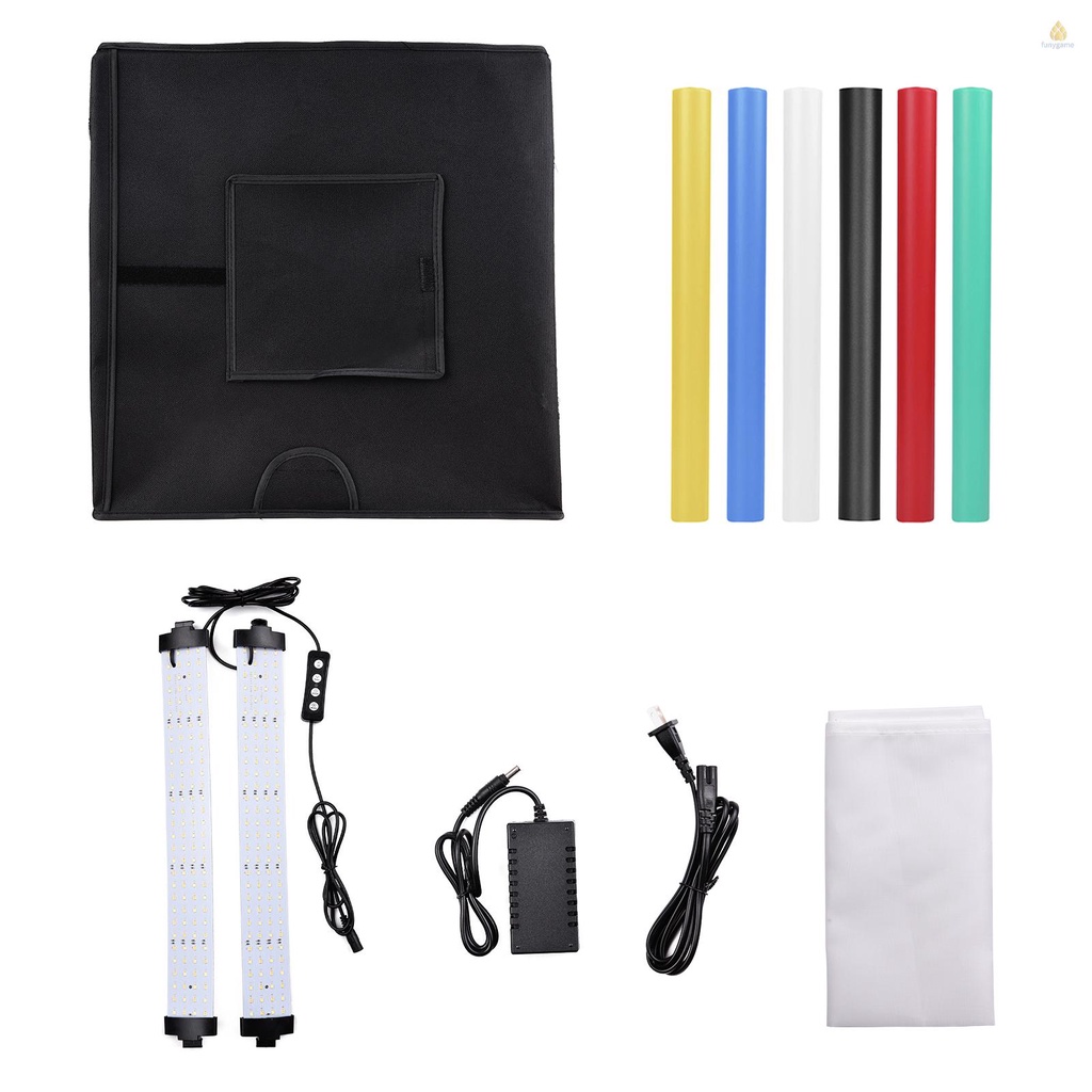 Hộp Đèn LED Chụp Ảnh Mini 40 * 40 * 40CM 144 Bóng 2800-5800K Có Thể Điều Chỉnh Nhiệt Độ