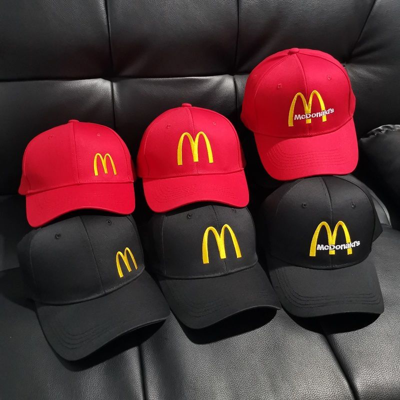 Mũ Lưỡi Trai Thêu Chữ Mcdonald 'S Waiter