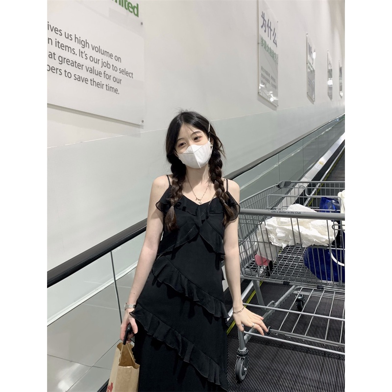 Đầm MIDI Hai Dây Thời Trang Mùa Hè Cho Nữ