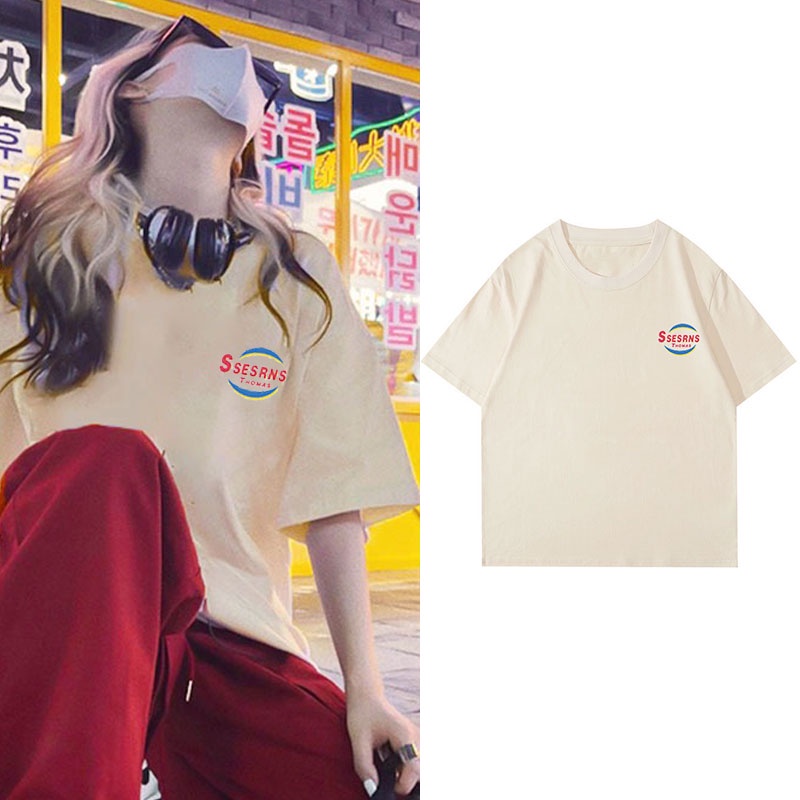 Áo Thun Unisex 100% Cotton Nguyên Chất Ngắn Tay Phong Cách Hàn Quốc Mới NRVP 2023