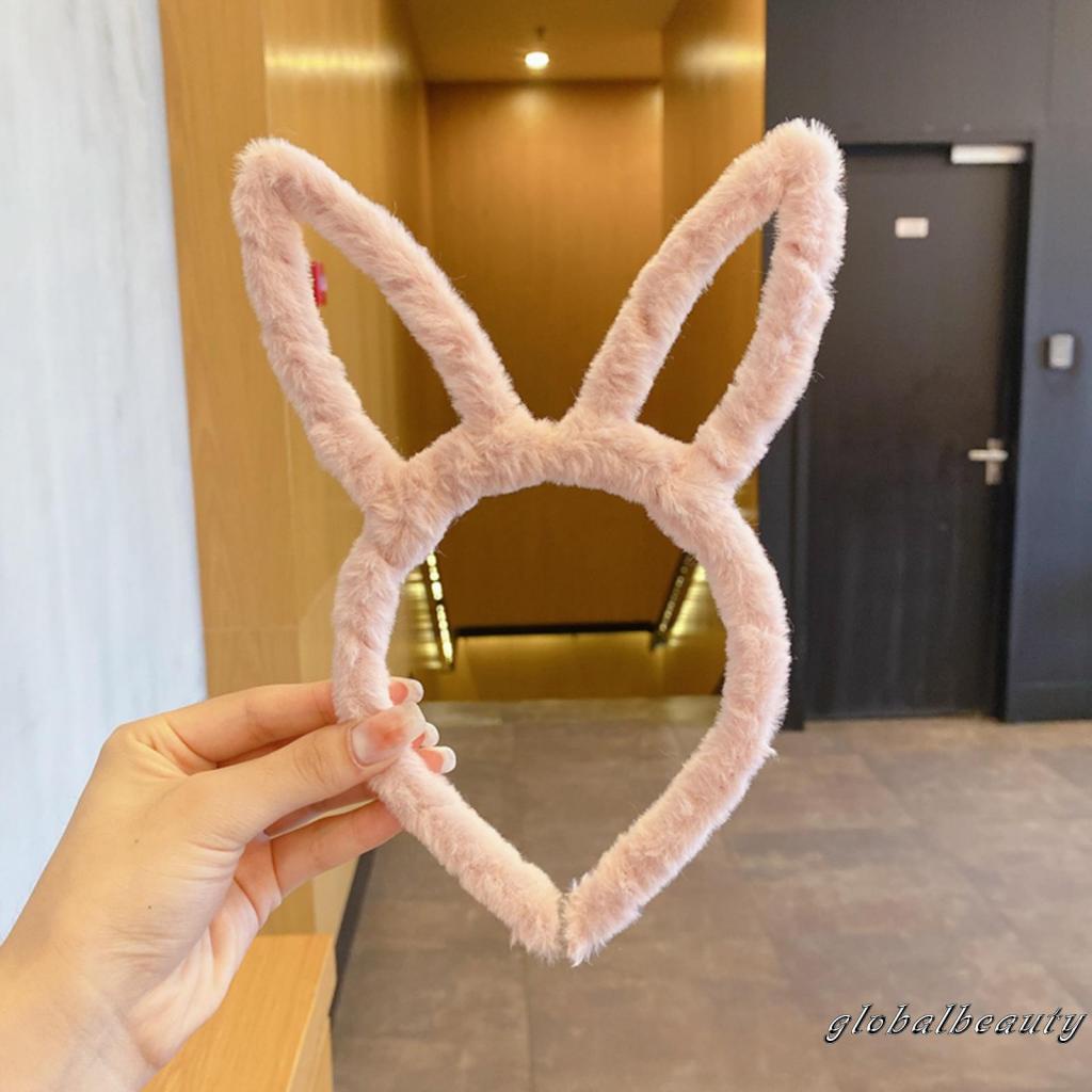 Băng Đô Cài Tóc Hình Tai Thỏ Nhồi Bông Phong Cách Halloween