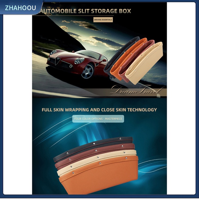 ☃Nhà Cửa☃ 1 Cặp Túi Đựng Vật Dụng Gắn Khe Hở Ghế Ngồi Xe Hơi