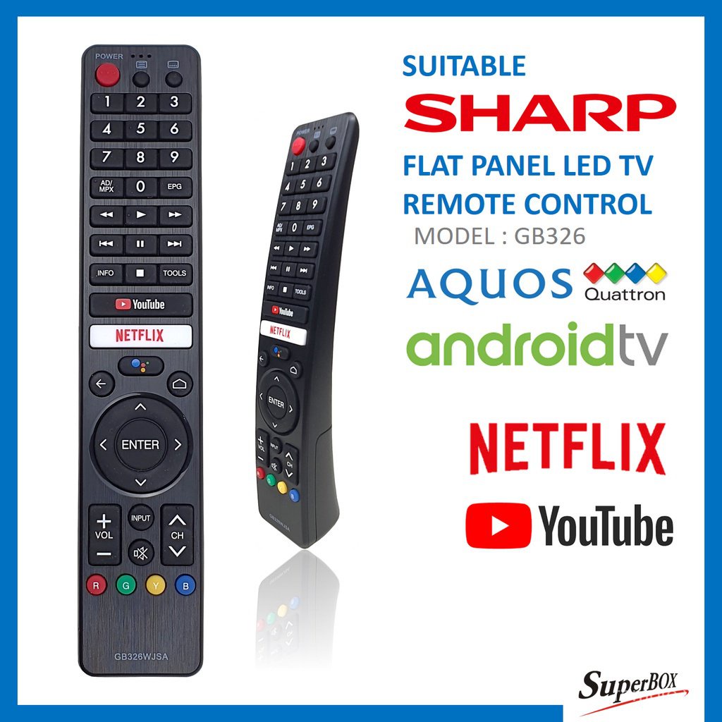 Điều Khiển Từ Xa Thay Thế Cho TV Sharp GB326